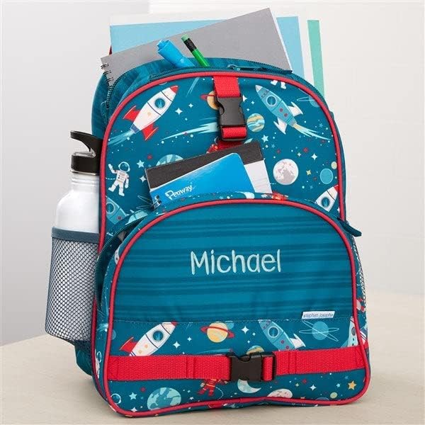 Personalization Universe Kids Backpack - Space Embroidered All Over Print by Stephen Joseph