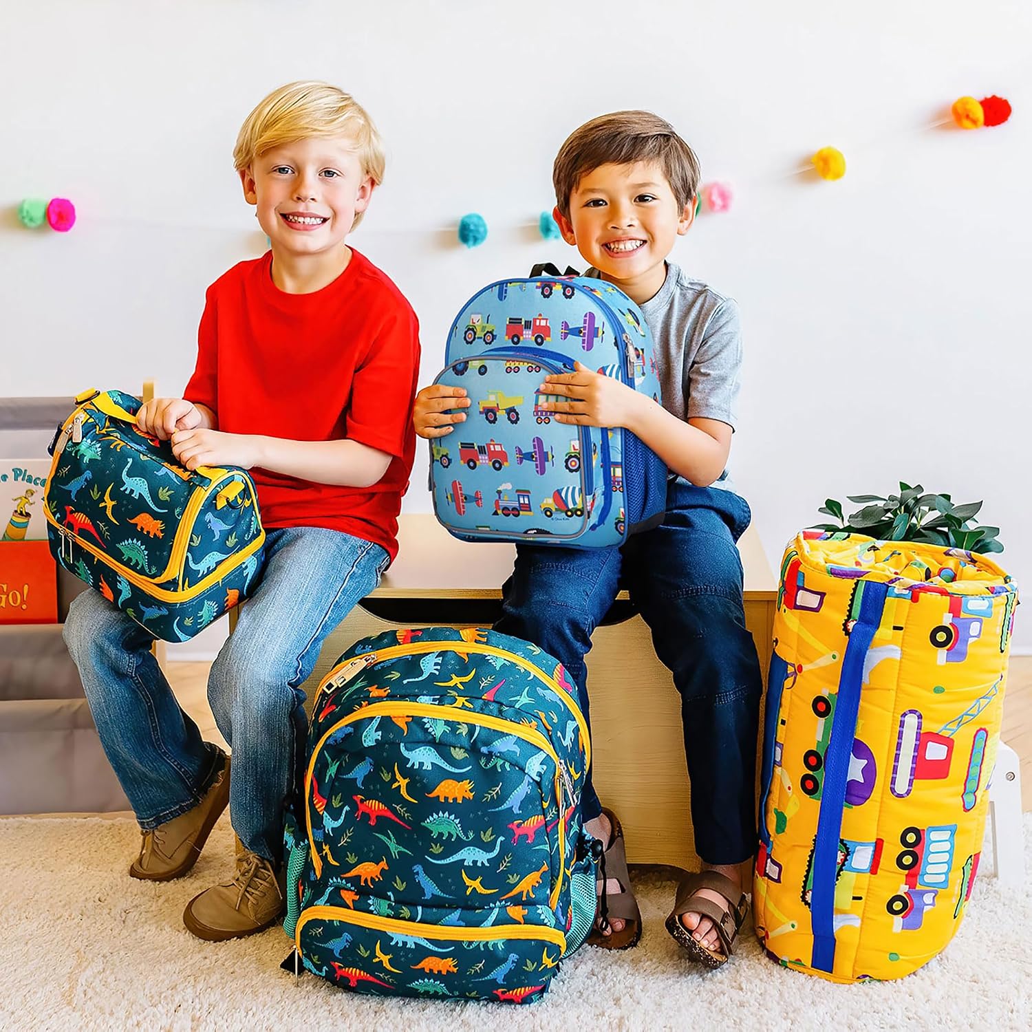 Wildkin Kids 12-inch Toddler Backpack – Padded Lightweight School Bag for Daycare